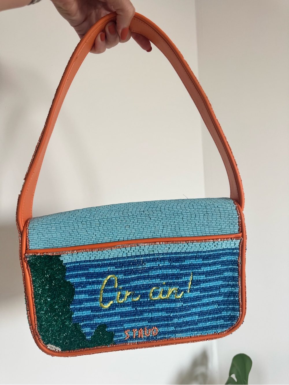 STAUD Tommy Beaded Aperol Spritz Purse - Picture 3 of 9